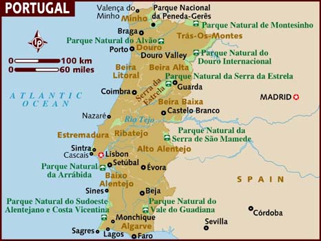 portugal map